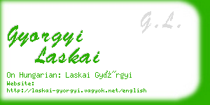 gyorgyi laskai business card